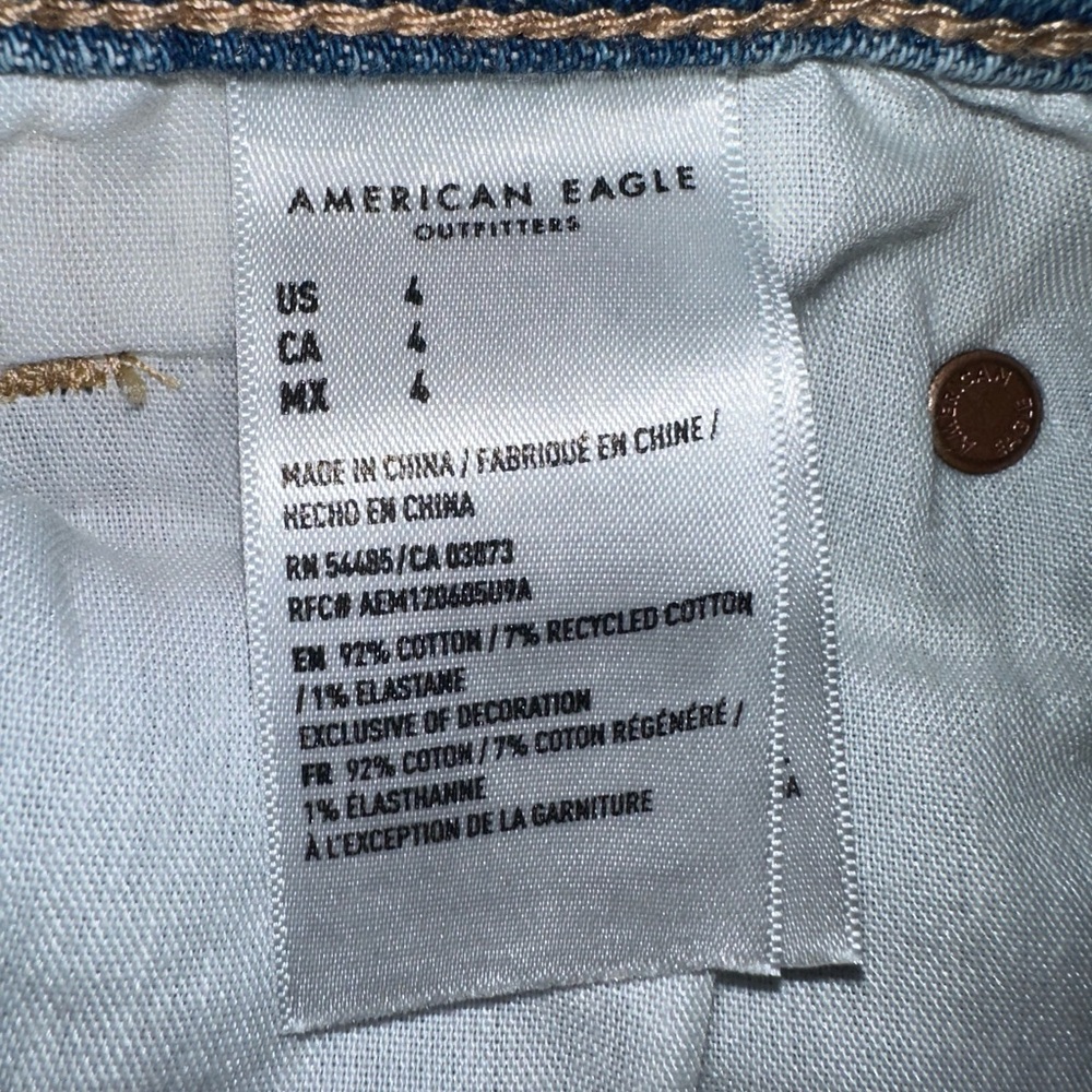American Eagle Outfitters Light Blue Denim Mini Skirt, Mid rise. - Picture 8 of 11